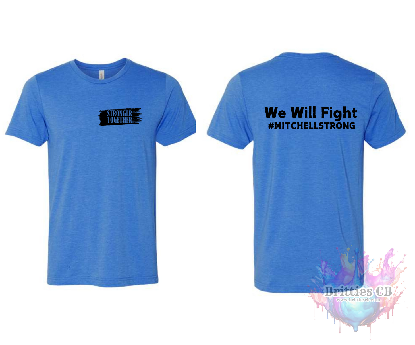 Mitchell Strong T-shirt Aqua Blue