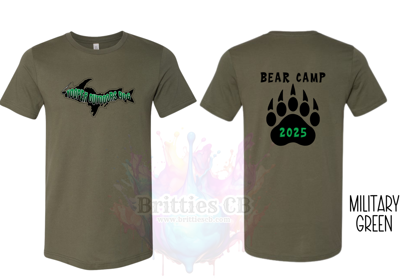 Bear Hunt 2025 Military Green Tee