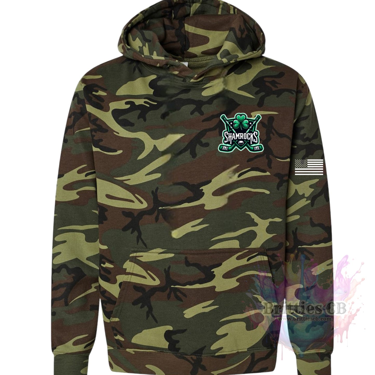 Shamrocks Camo Hoodie