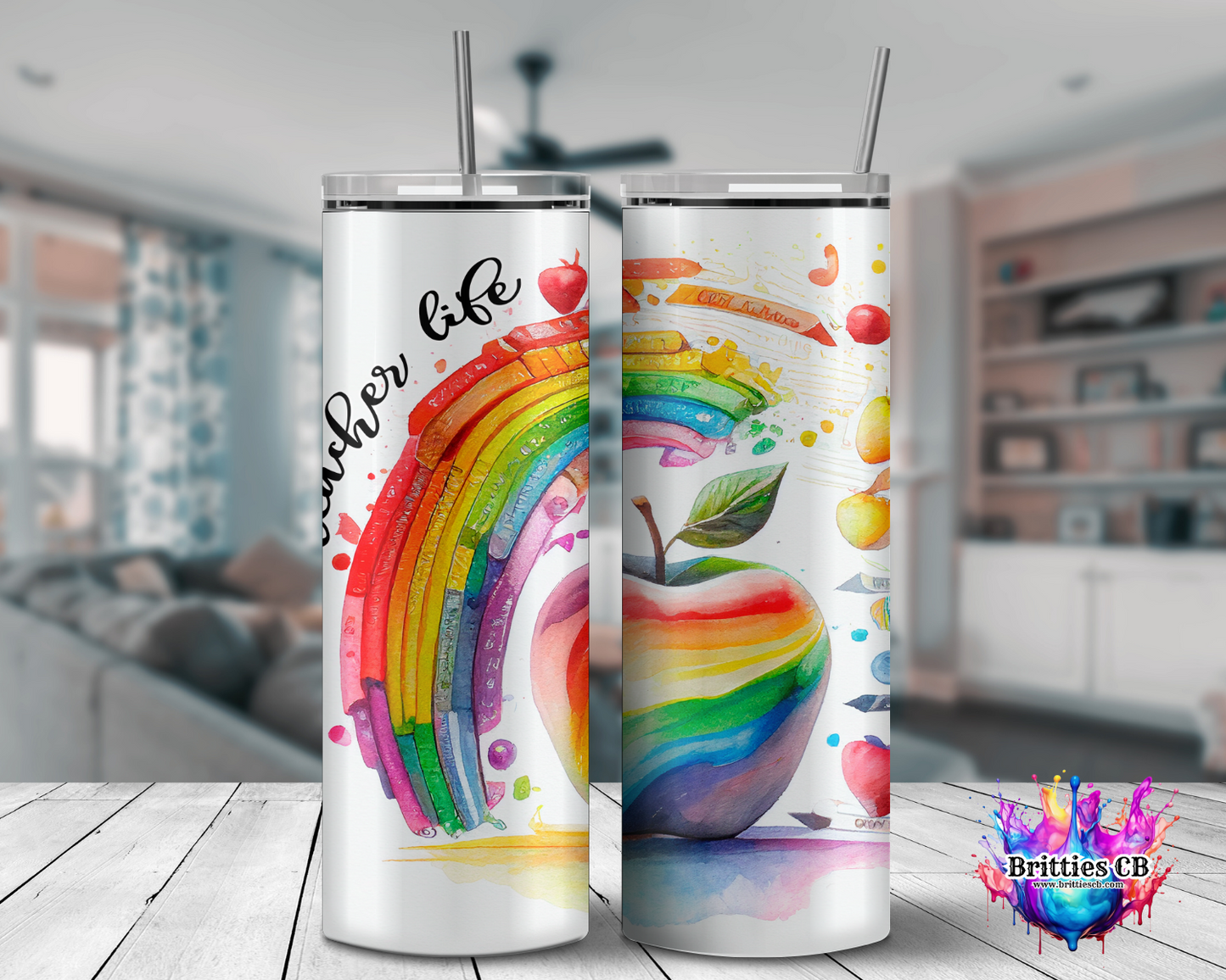 Teacher Tumbler Heart