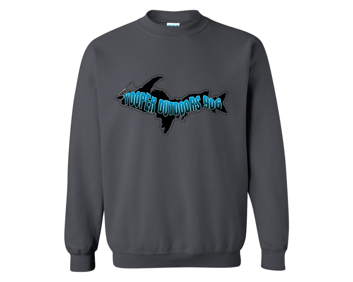 Yooper Crew Sweatshirt Charcoal