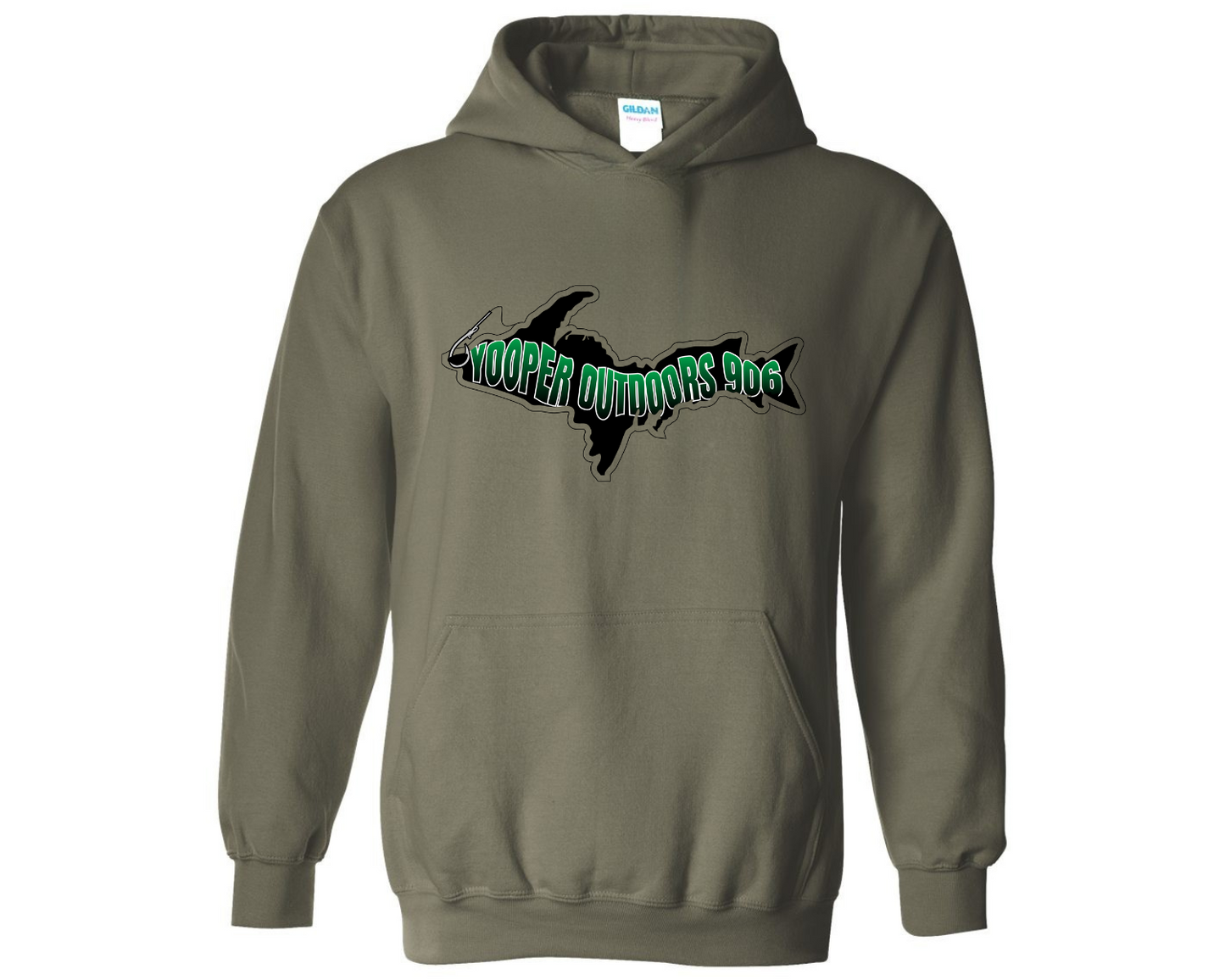 Yooper Hoodie Military Green