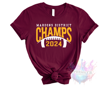 Maroons District Champs Size Large