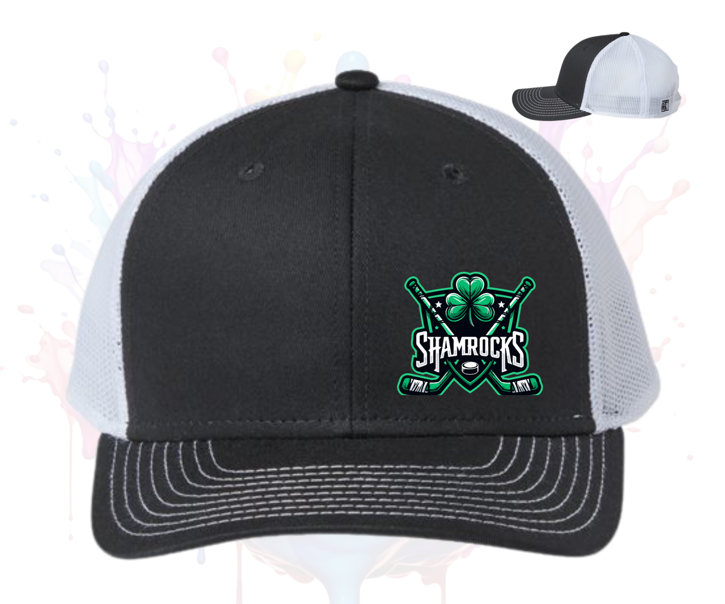 Shamrocks Hat Black