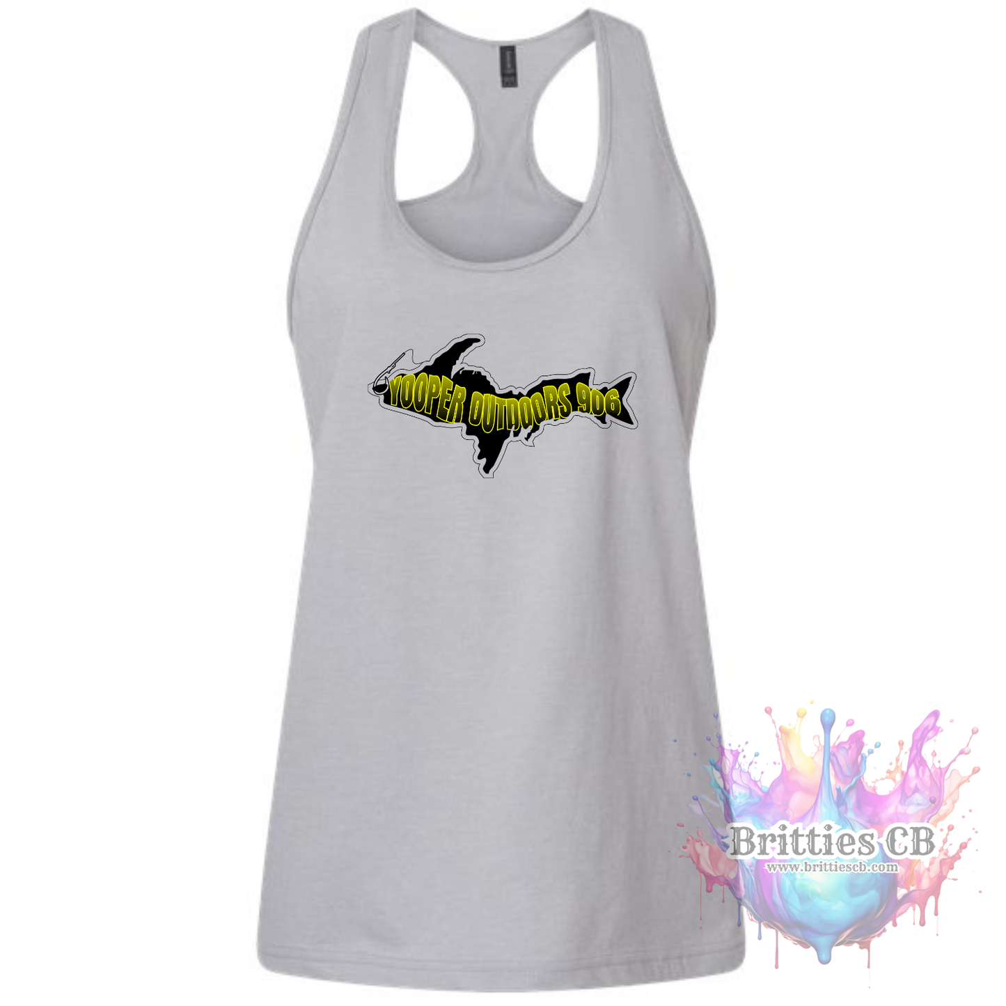 Yooper Outdoors Wome's Tank Gray