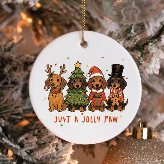 WEINDER DOG ORNAMENT