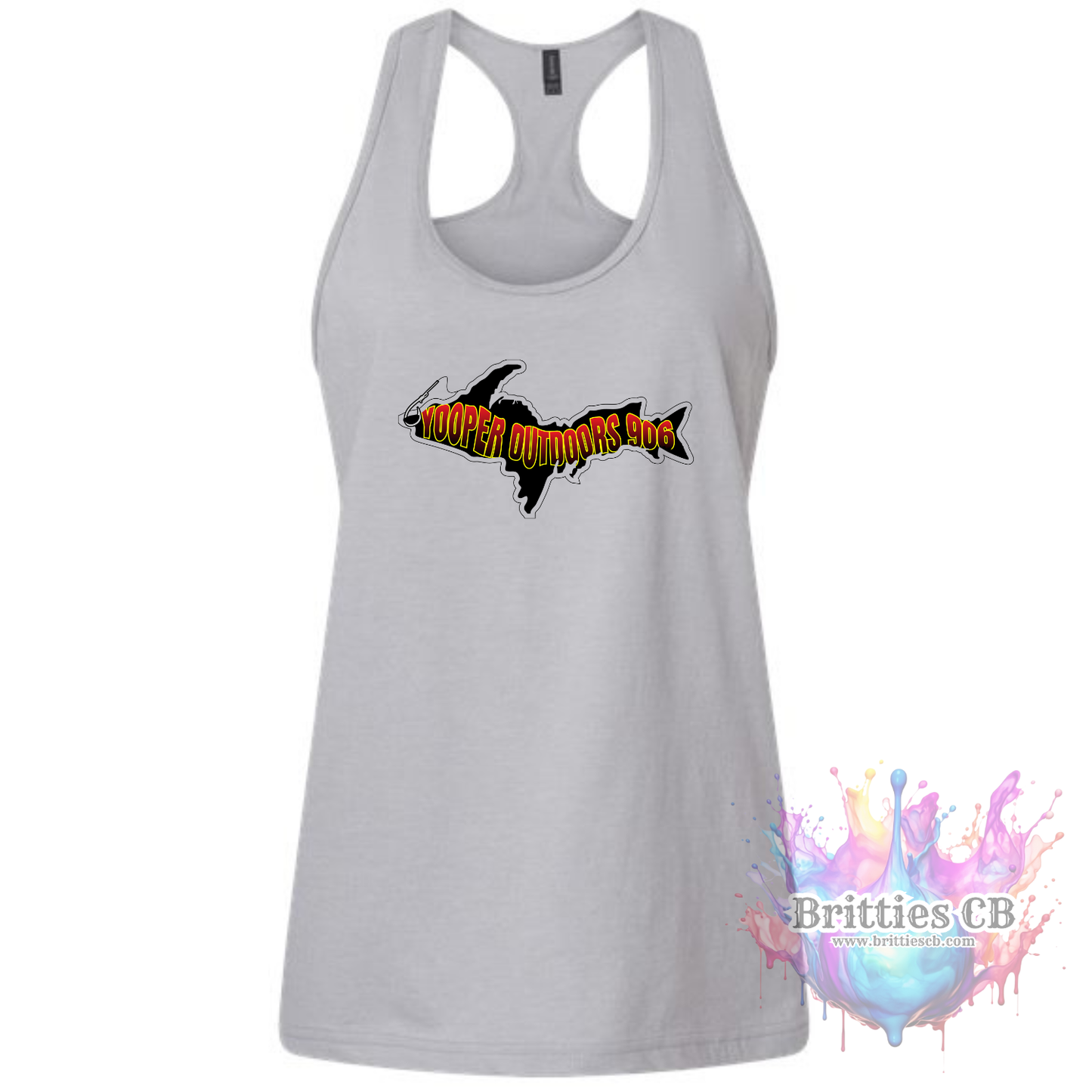Yooper Outdoors Wome's Tank Gray
