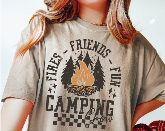 Fire Friends Fun Camping Crew