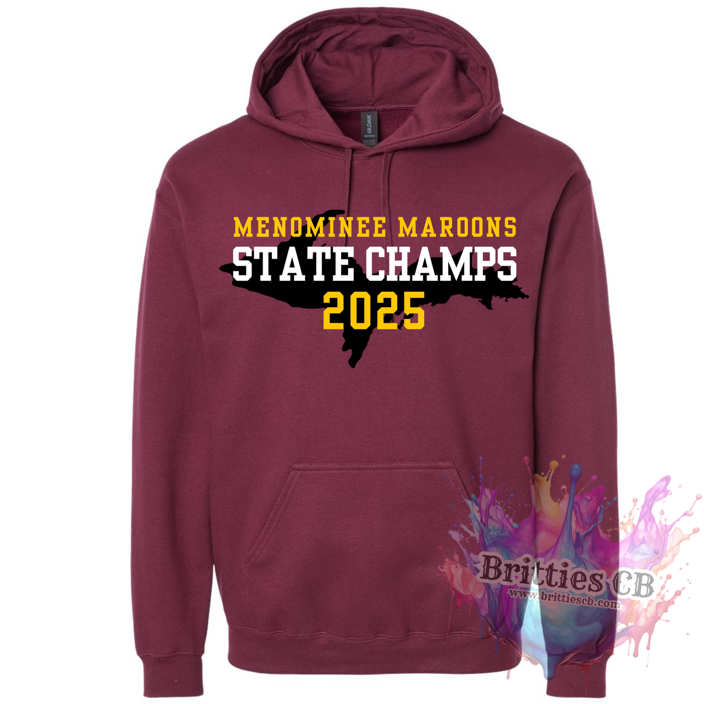 CHAMPS Menominee Maroons Gildan Hoodie
