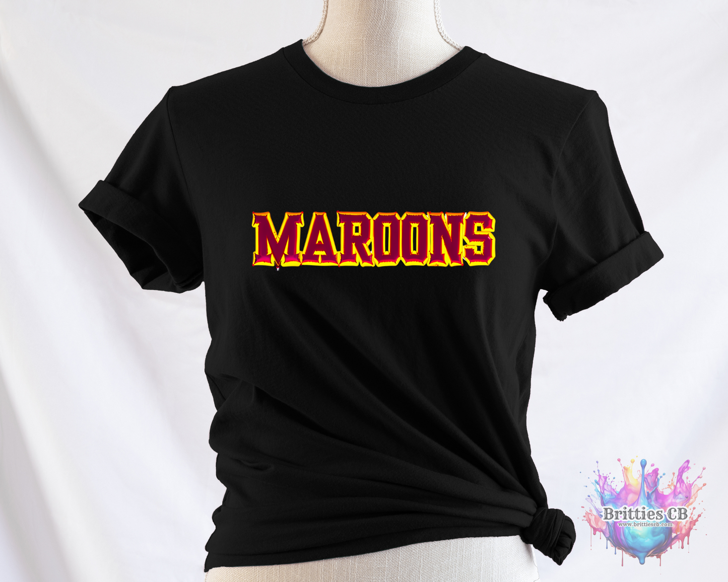 Maroons Black Tshirt