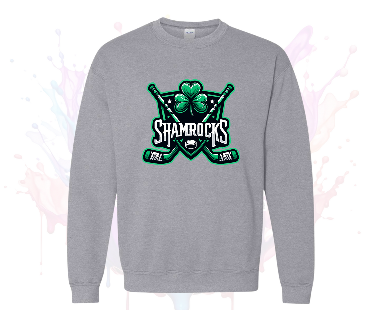 Shamrocks Sweatshirt Crew Gildan