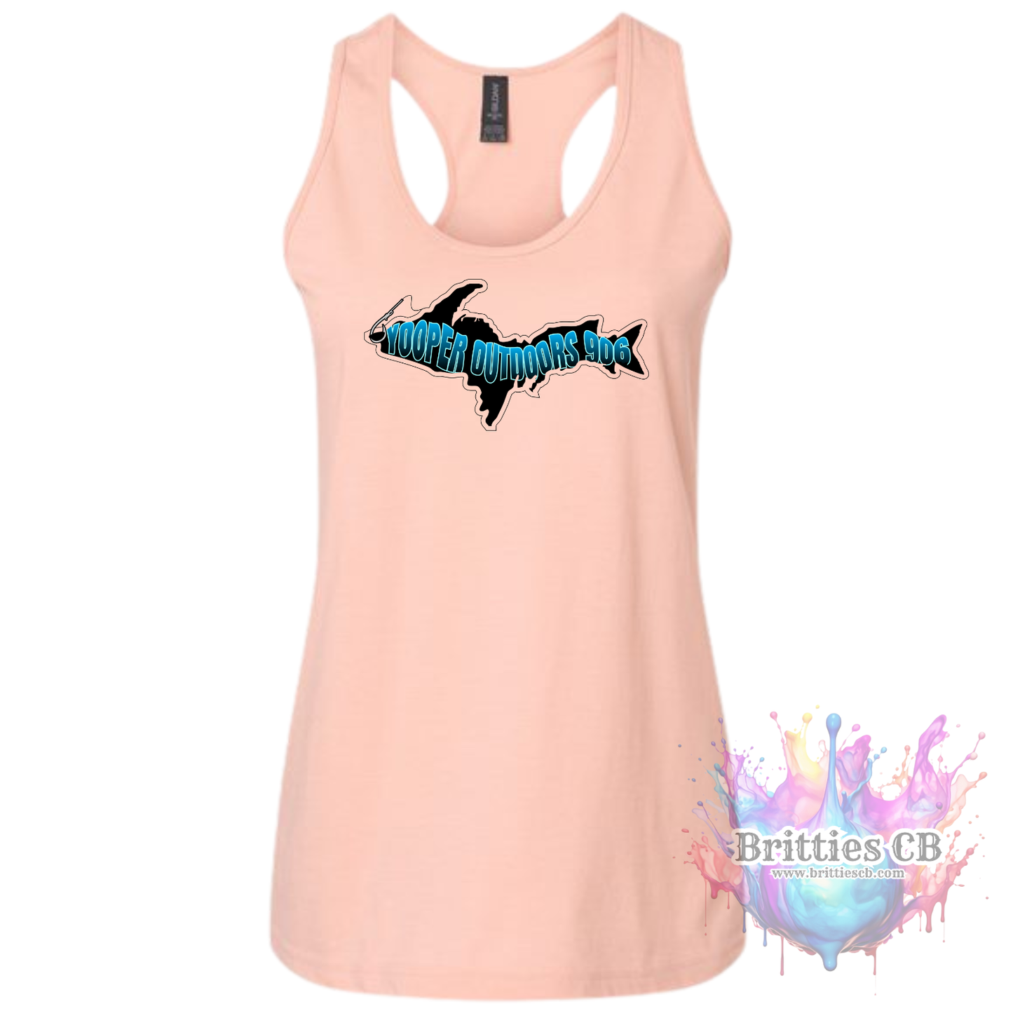 Yooper Outdoors Wome's Tank Dusty Rose