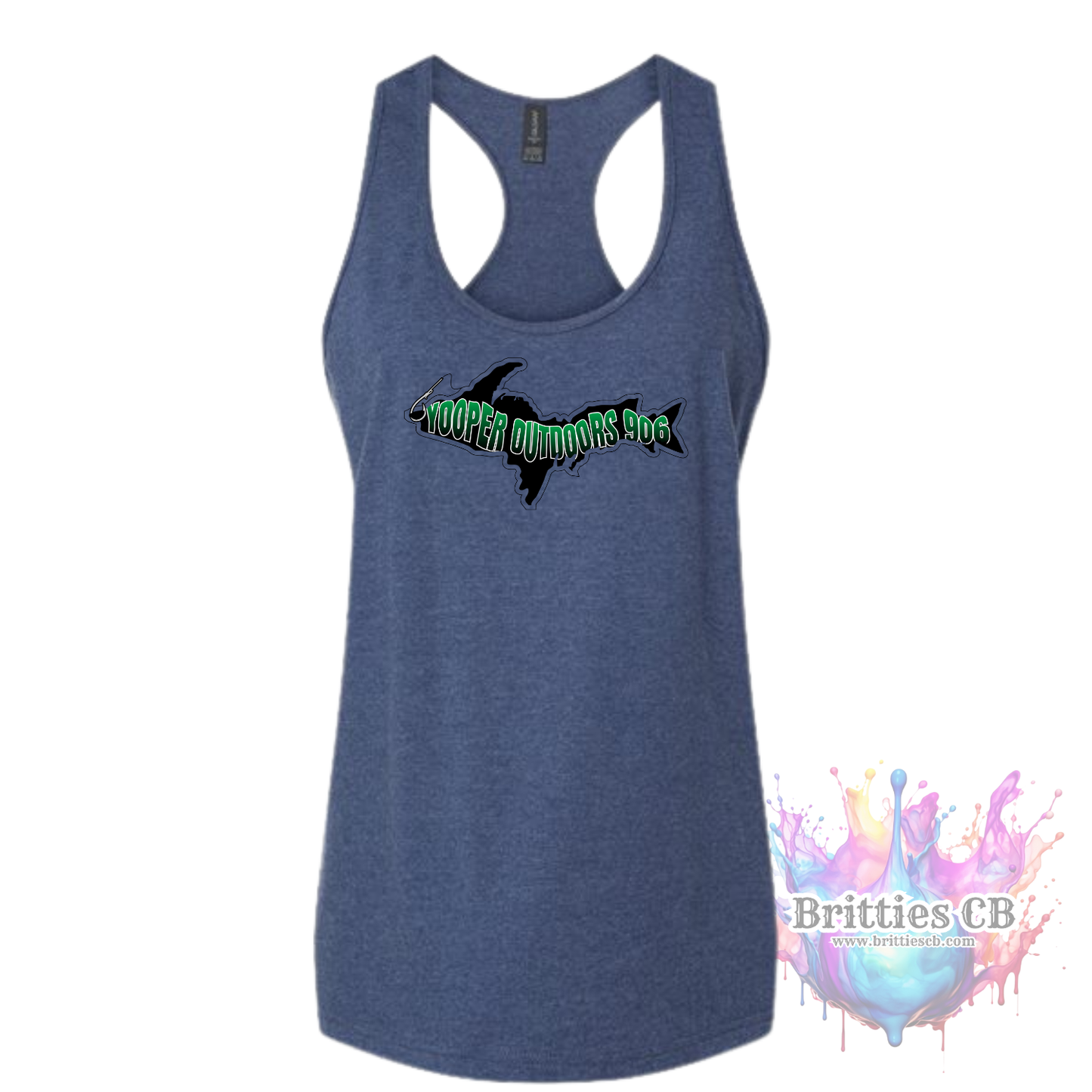 Yooper Outdoors Wome's Tank Navy Mist