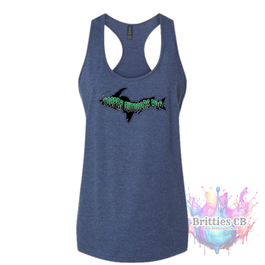 Yooper Outdoors Wome's Tank Navy Mist