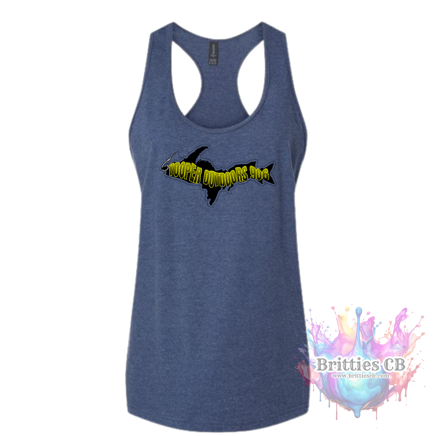 Yooper Outdoors Wome's Tank Navy Mist