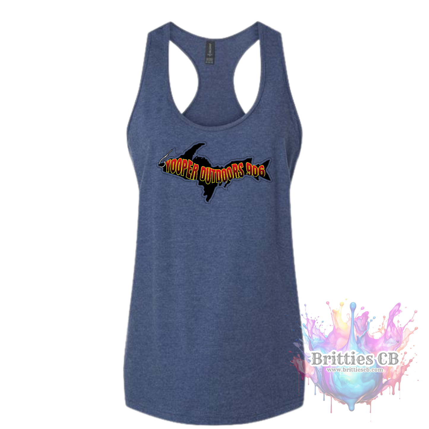 Yooper Outdoors Wome's Tank Navy Mist