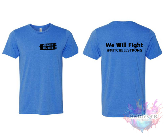 Mitchell Strong T-shirt Aqua Blue