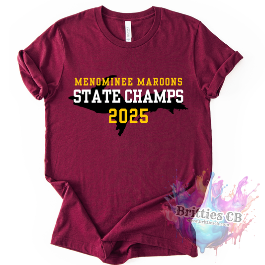 CHAMPS Menominee Maroons Bella tshirt