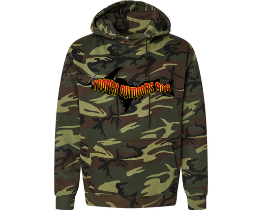 Yooper CAMO Hoodie Red Design