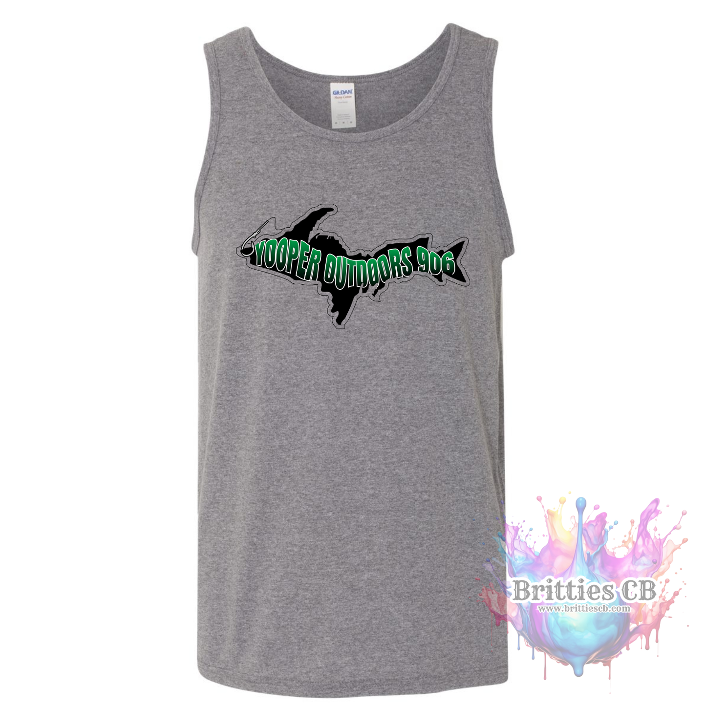 Yooper Outdoors Men's Tank Gray