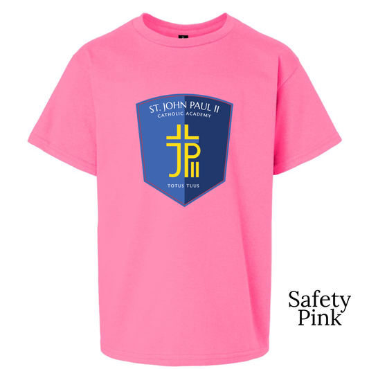 Youth Gildan Ultra Cotton Safety Pink C3