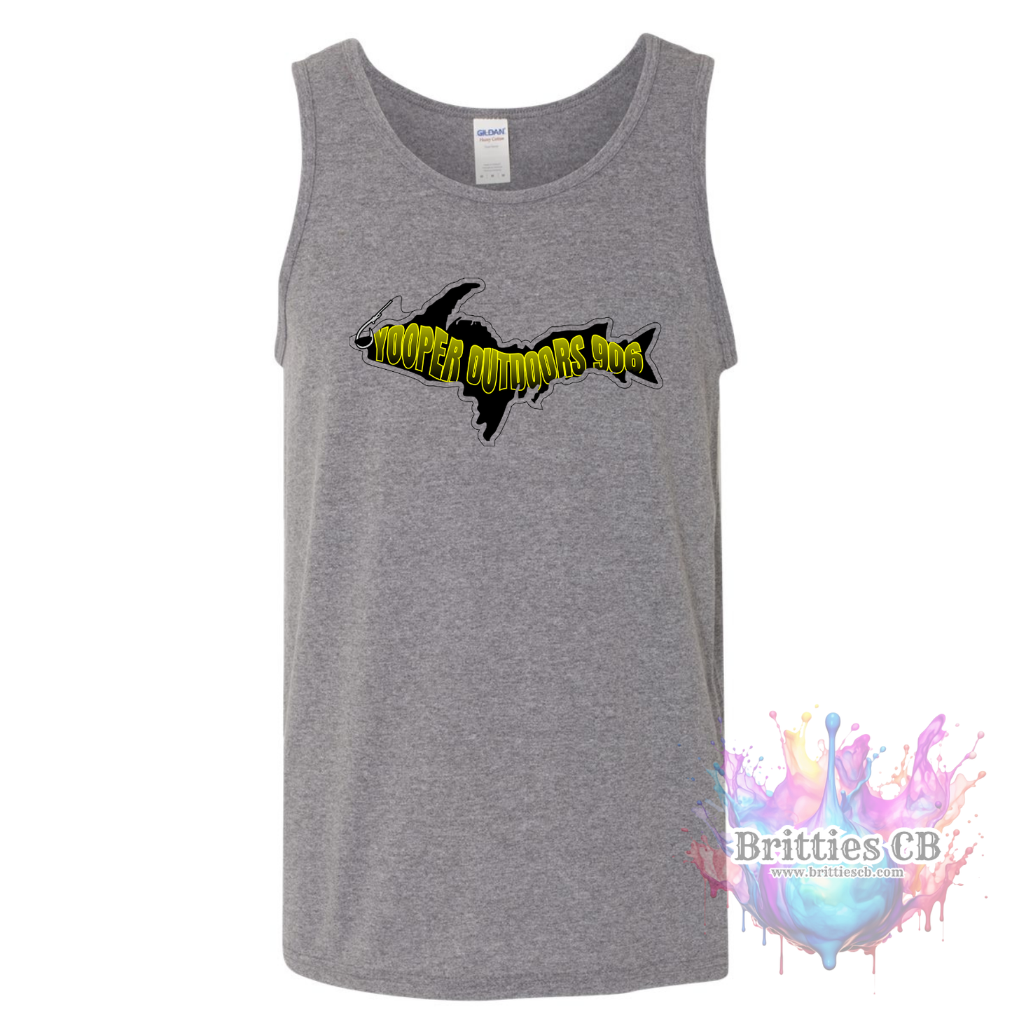 Yooper Outdoors Men's Tank Gray