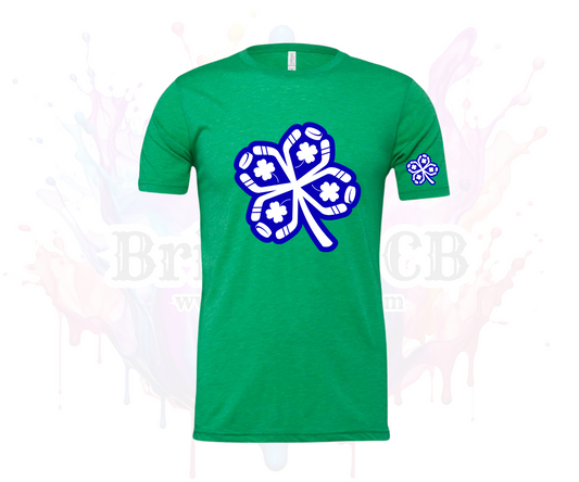 Shamrocks Clover Bella Canvas tshirt