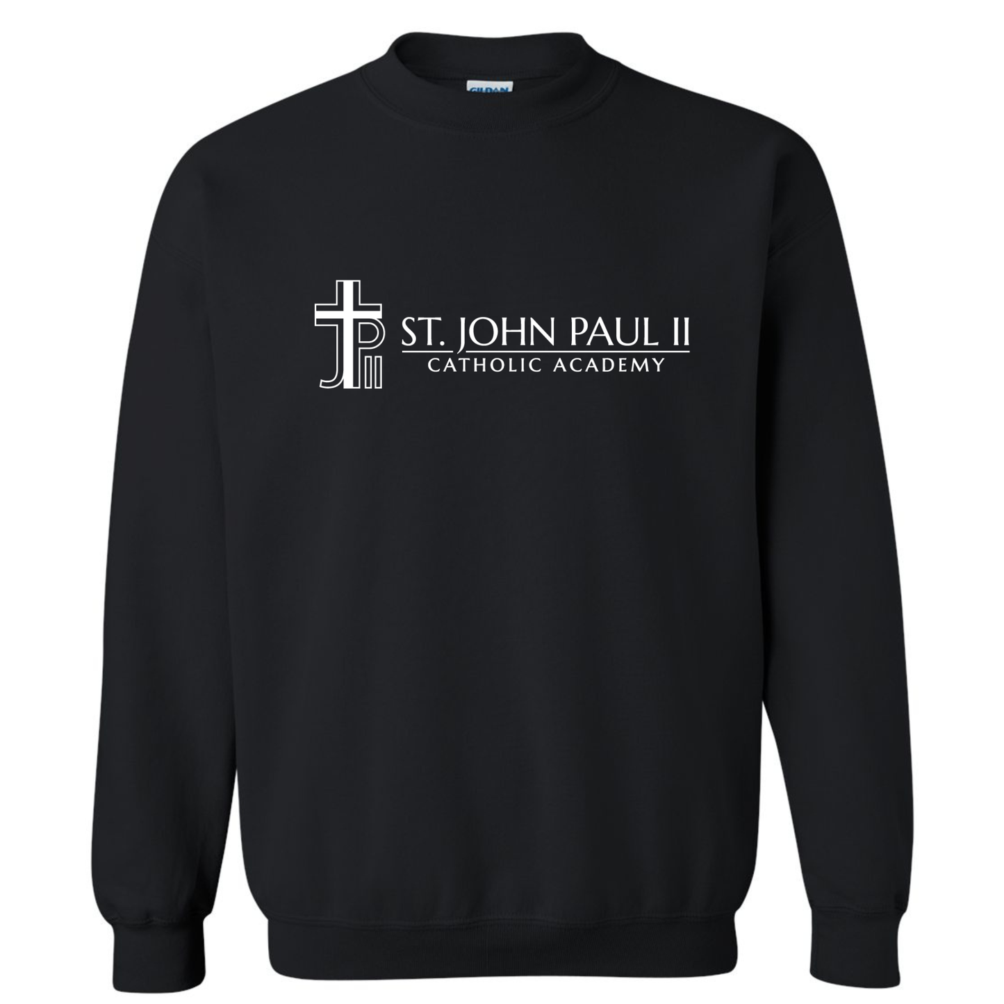 Gildan Sweatshirt Adult Full Front Black A3