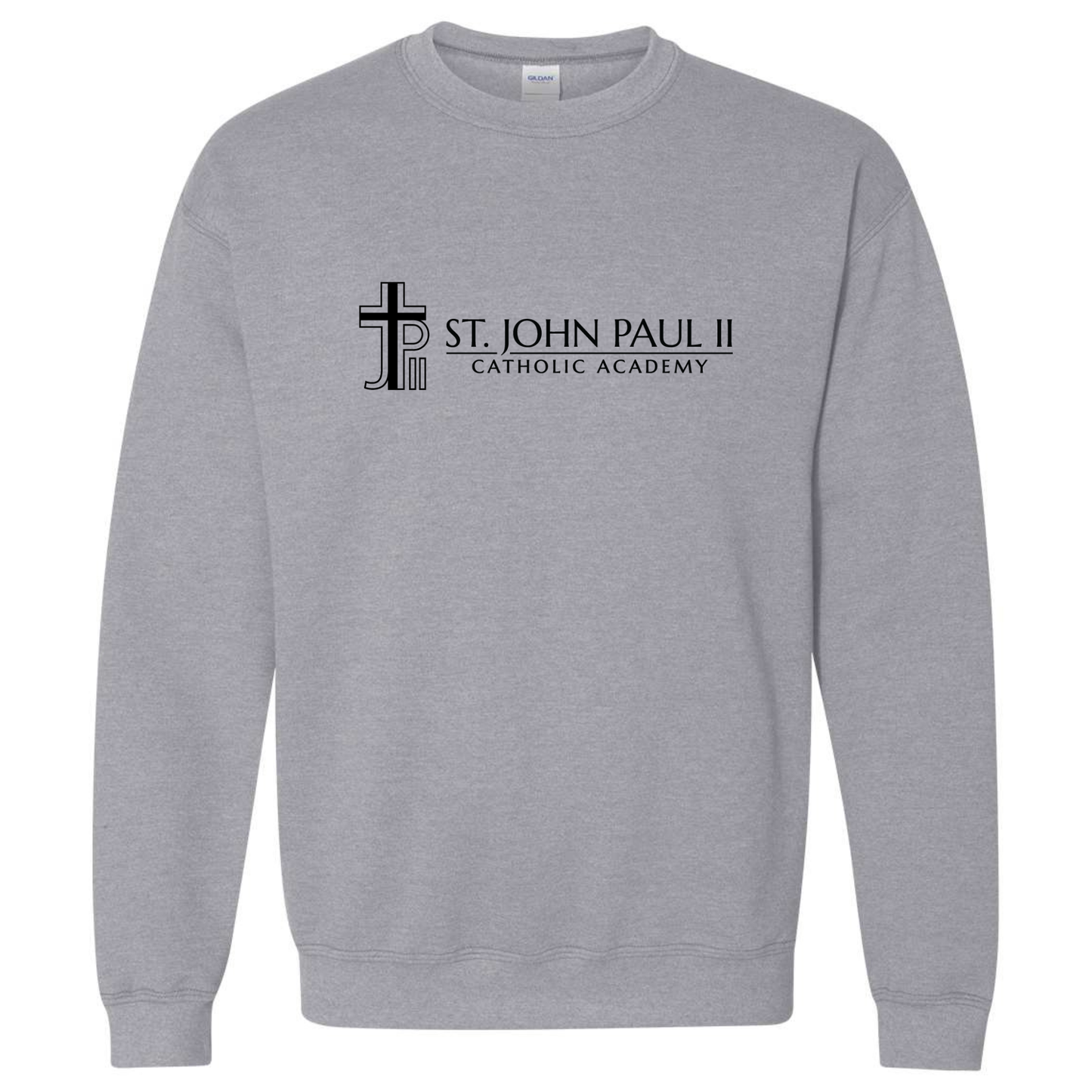 Gildan Sweatshirt Adult Full Front Sport Gray A1