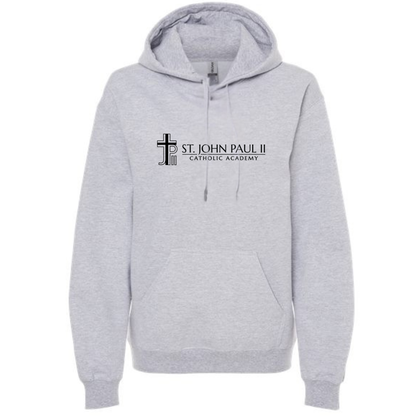 Gildan Hoodie Adult Front Design Sport Gray A1