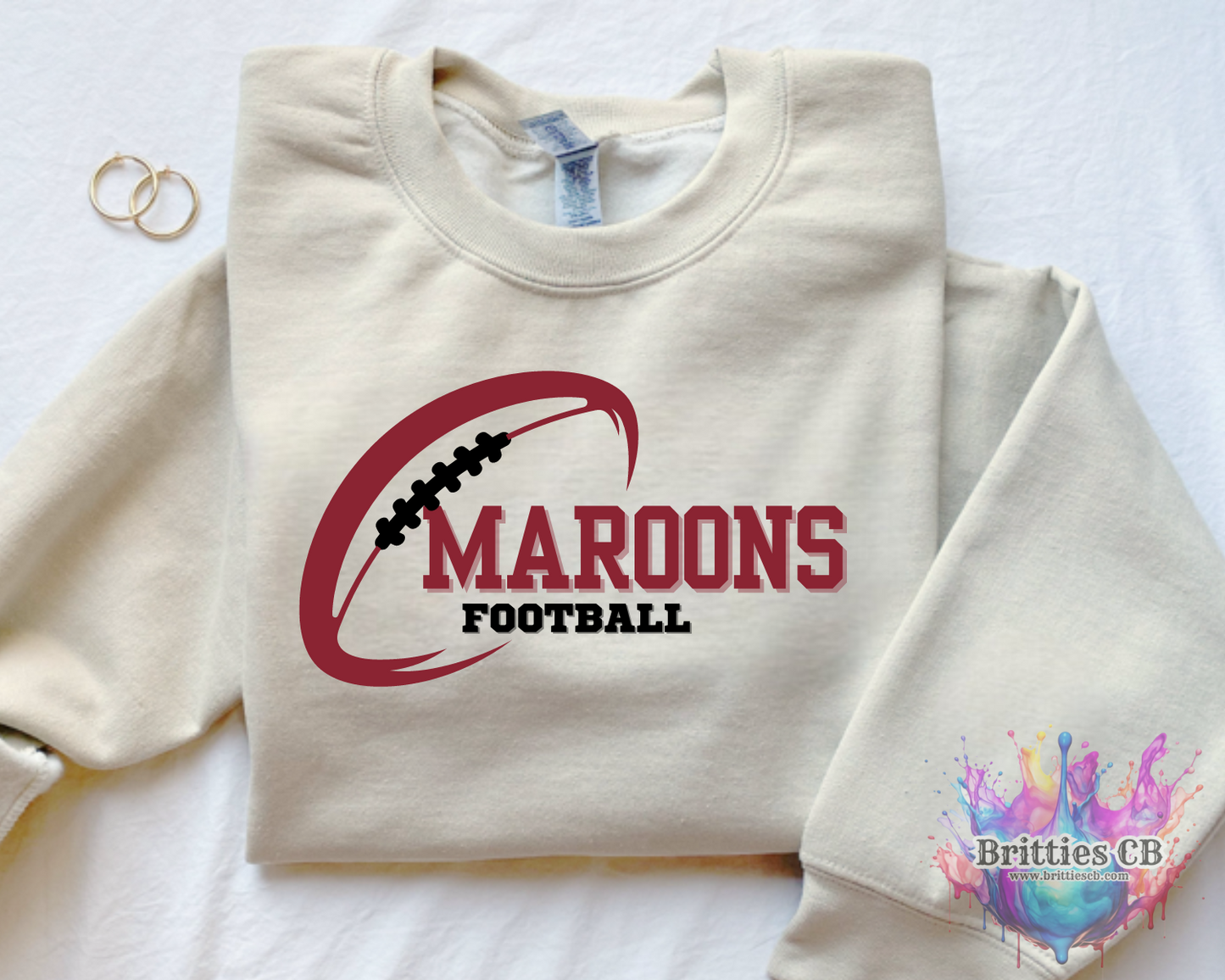 Maroons Football Sweatshirt Crew