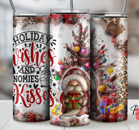 Gnome Holiday Wishes and Gnome Kisses