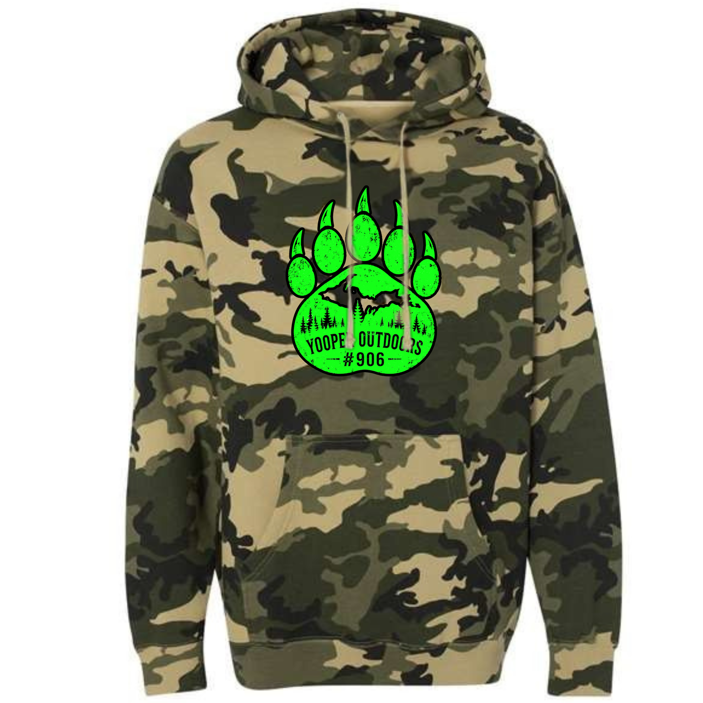 2026 Bear Hunt Army camo green logo
