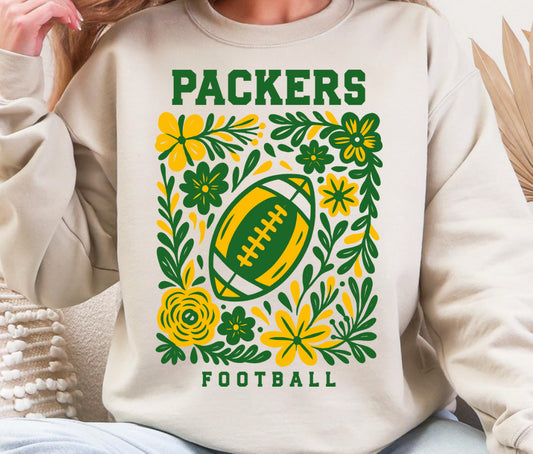 Packers Floral Crewneck