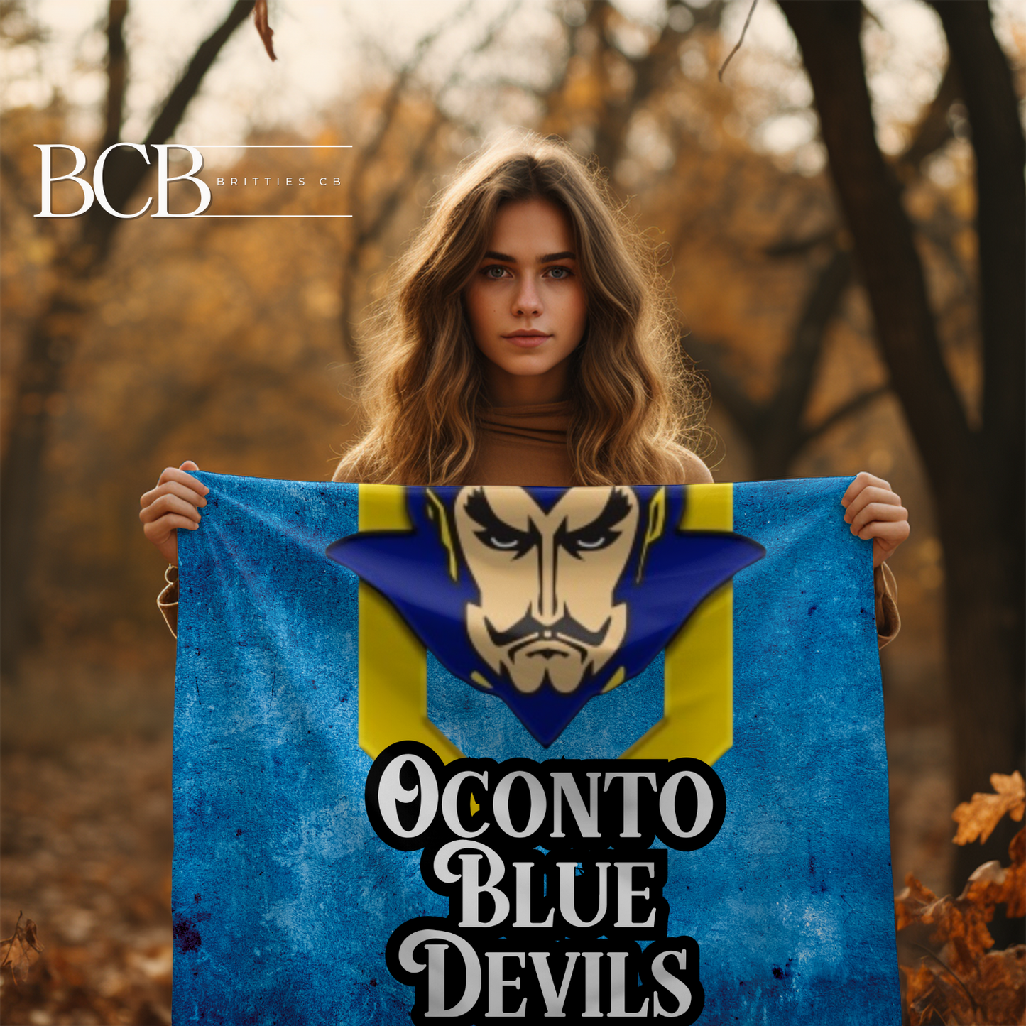 Oconto Blue Devils Blanket