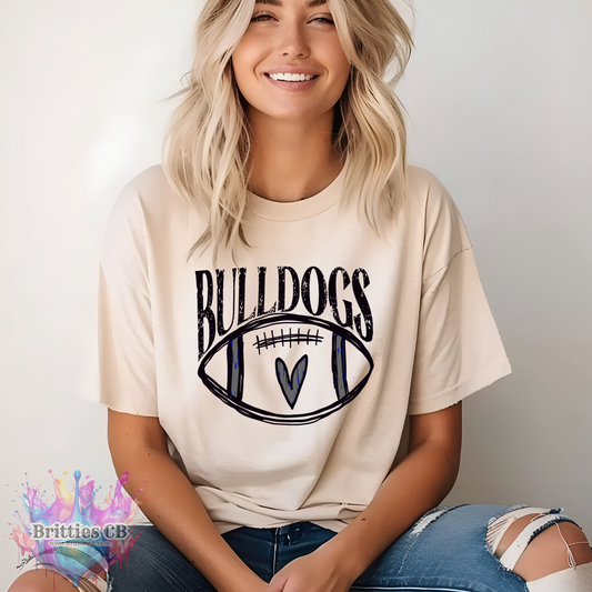 Peshtigo Bulldogs Football Heart