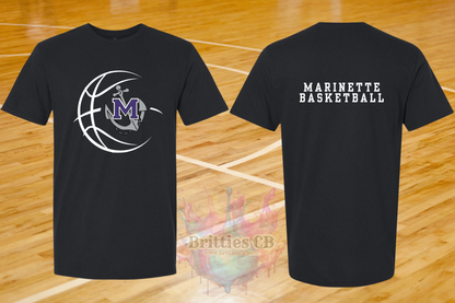 Marinette Basketball Bella Tee Black
