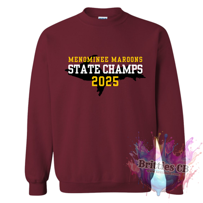 CHAMPS Menominee Maroons Gildan Crewneck