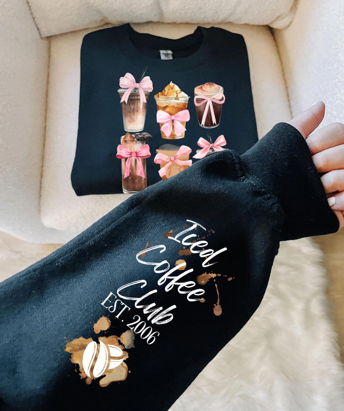 Ice Coffee Crewneck Iced Coffee Addict