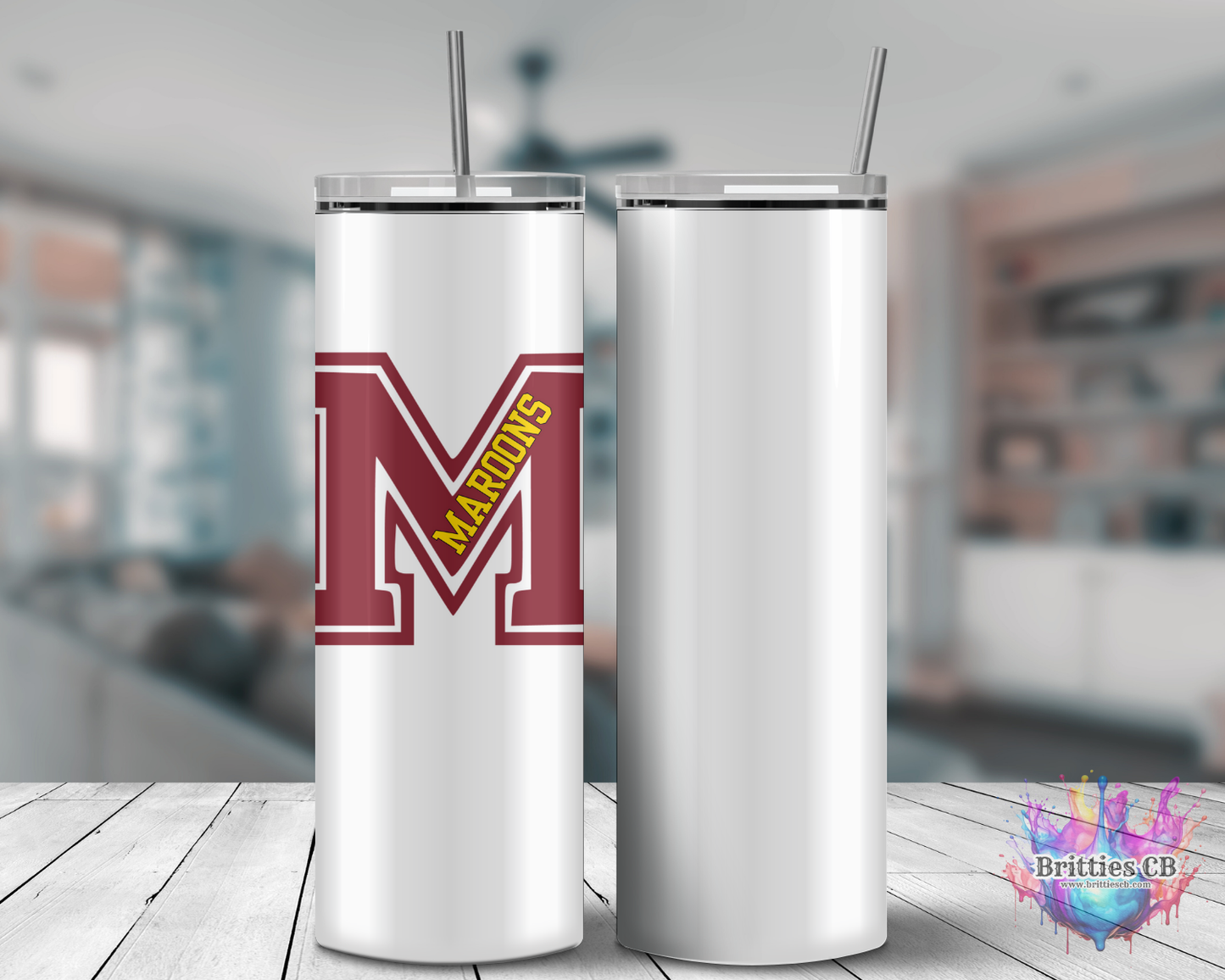 Menominee Maroons Tumbler Logo